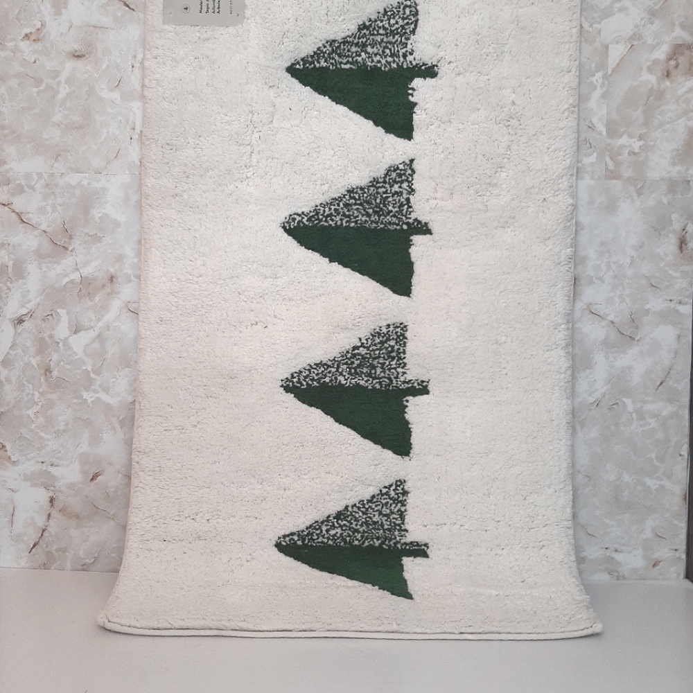 **West Elm Modern Trees Tufted Bath Rug